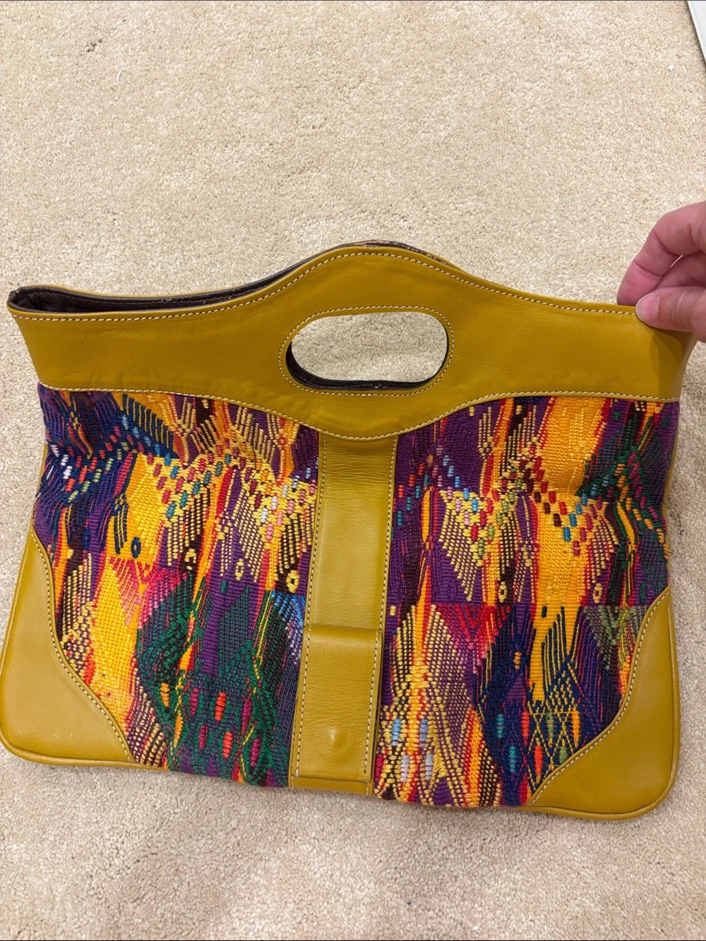 Anthropologie Clutch Leather Bag